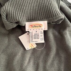 Talbots petite sleeveless sweater shell. Subtle green color. New with tags.